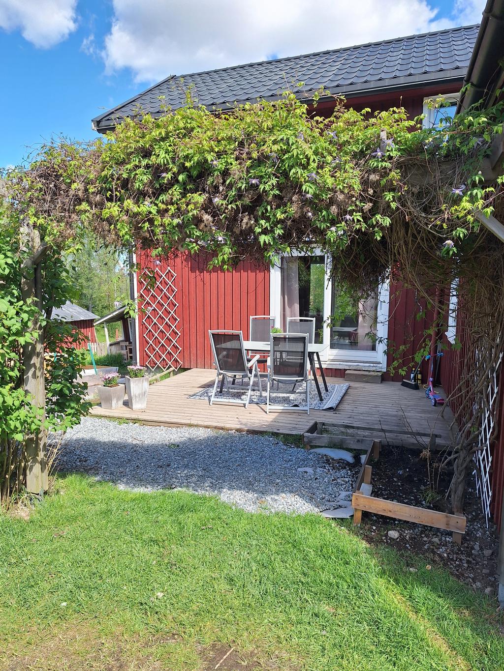 Uteplats vid allrum