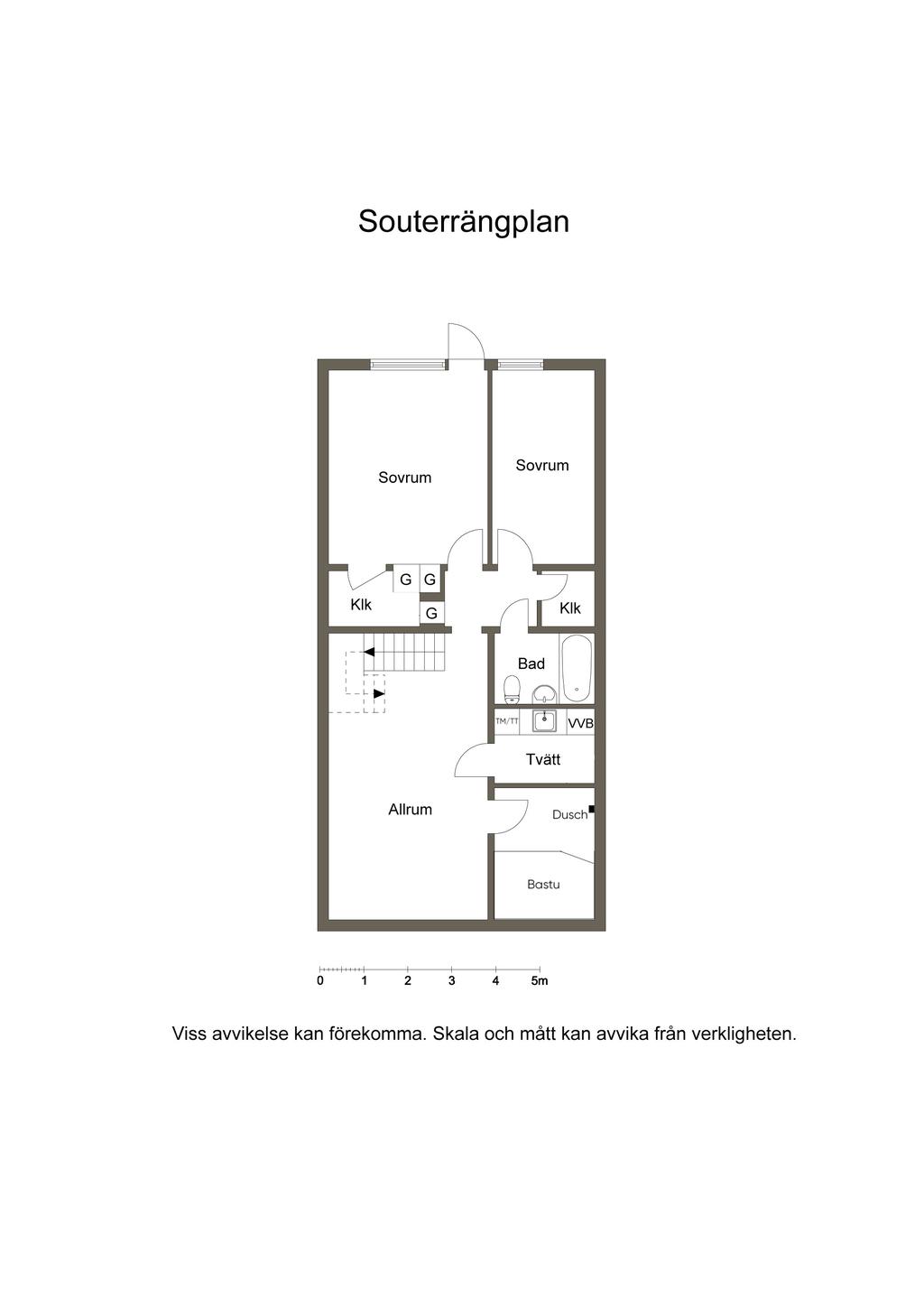 Planlösning nedre plan
