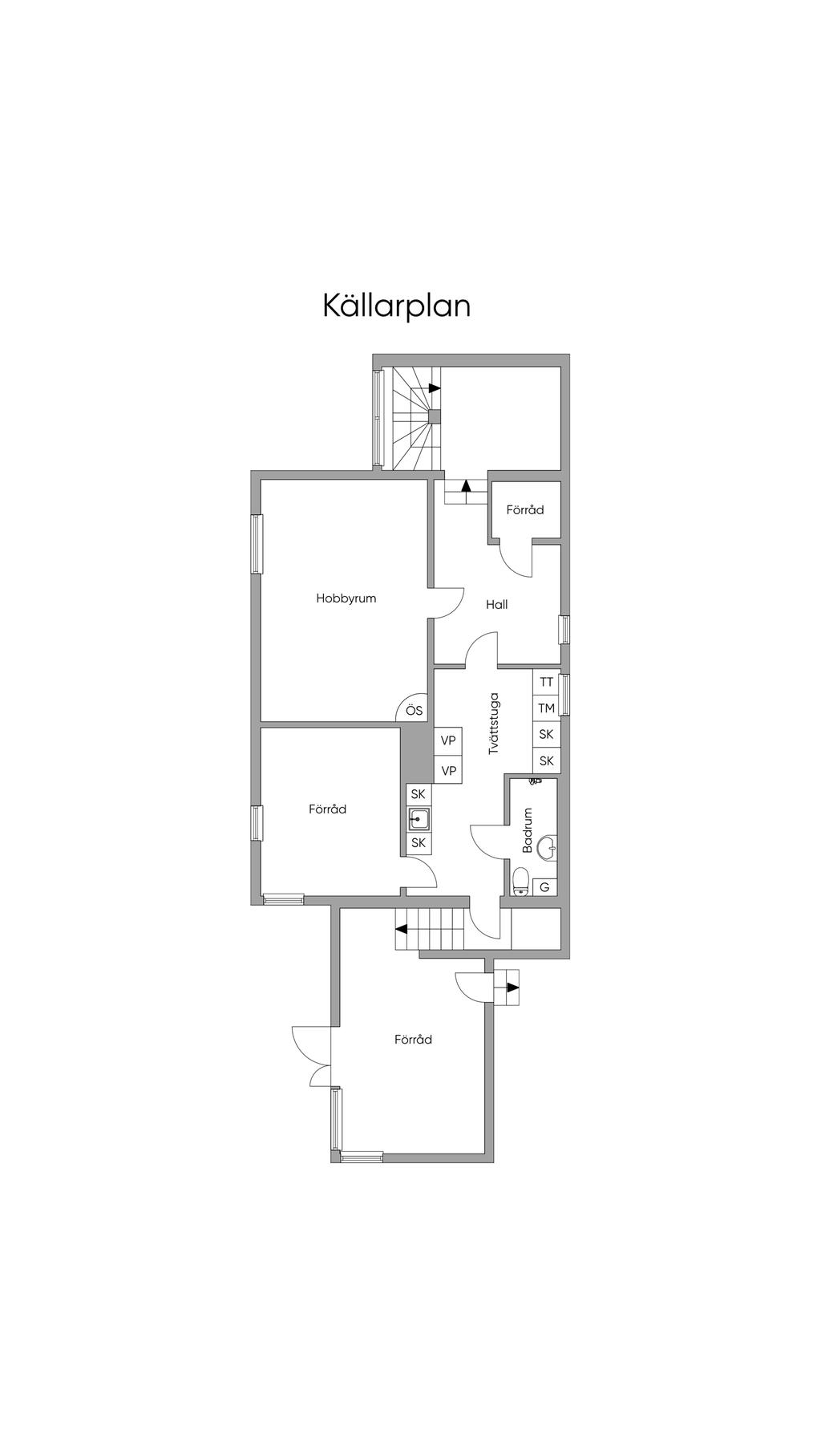 Planlösning källarplan