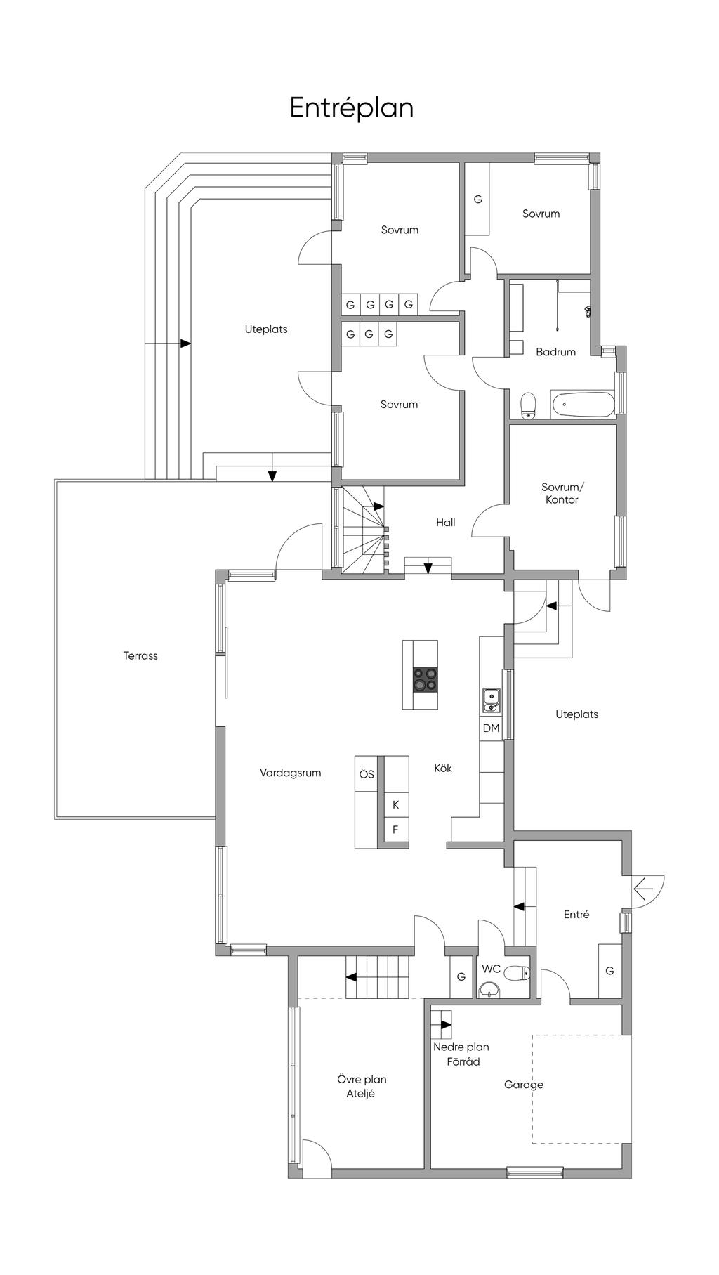 Planlösning Entréplan 