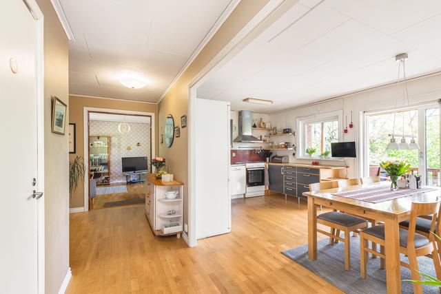 Öppen planlösning kök och hall