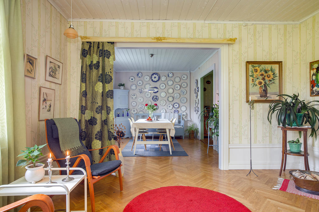 Trivsam övergång mellan de olika rummen