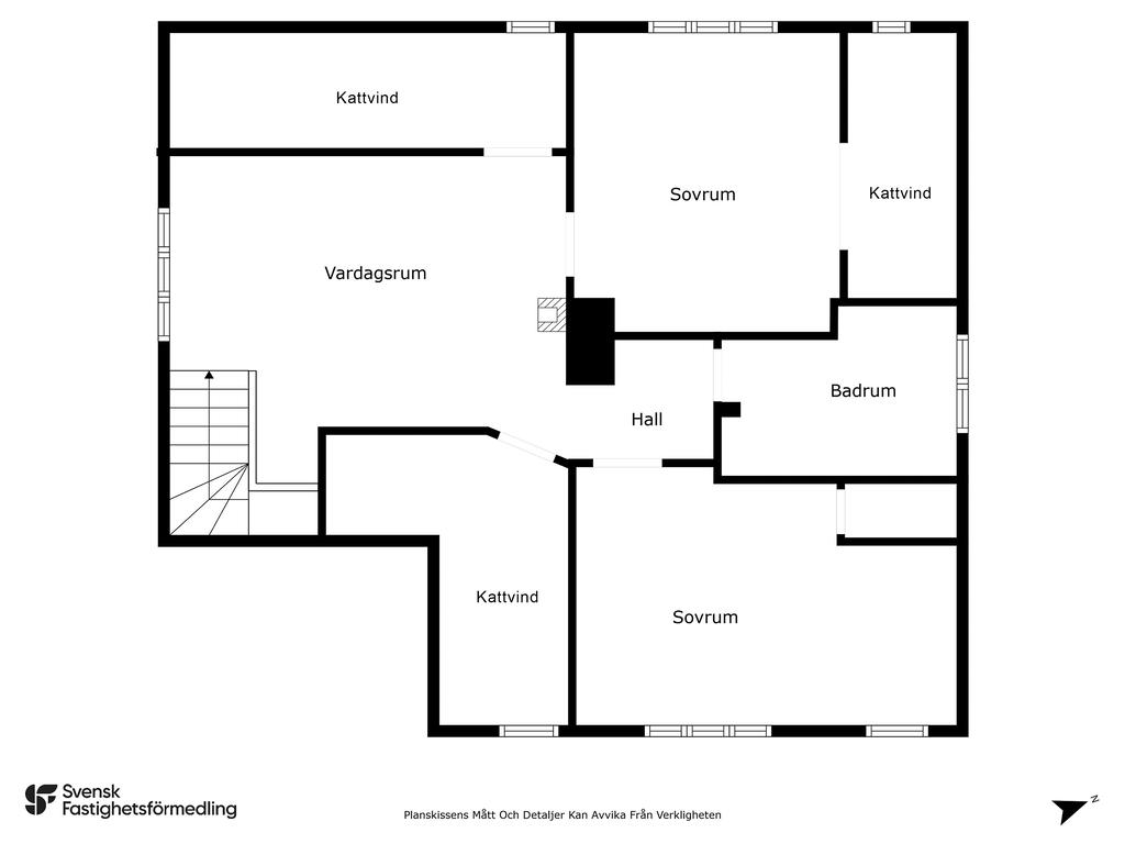 Planritning ovanvåning