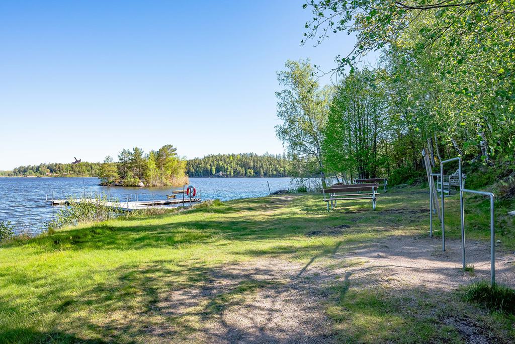 Fina badet intill båtbryggan