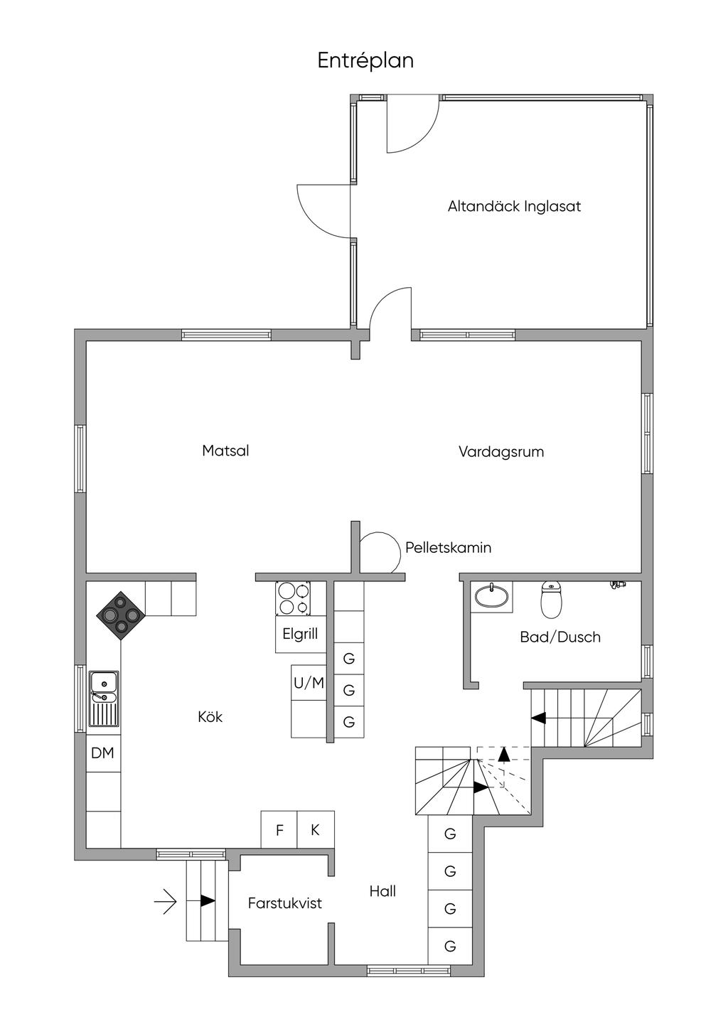 Planlösning entréplan