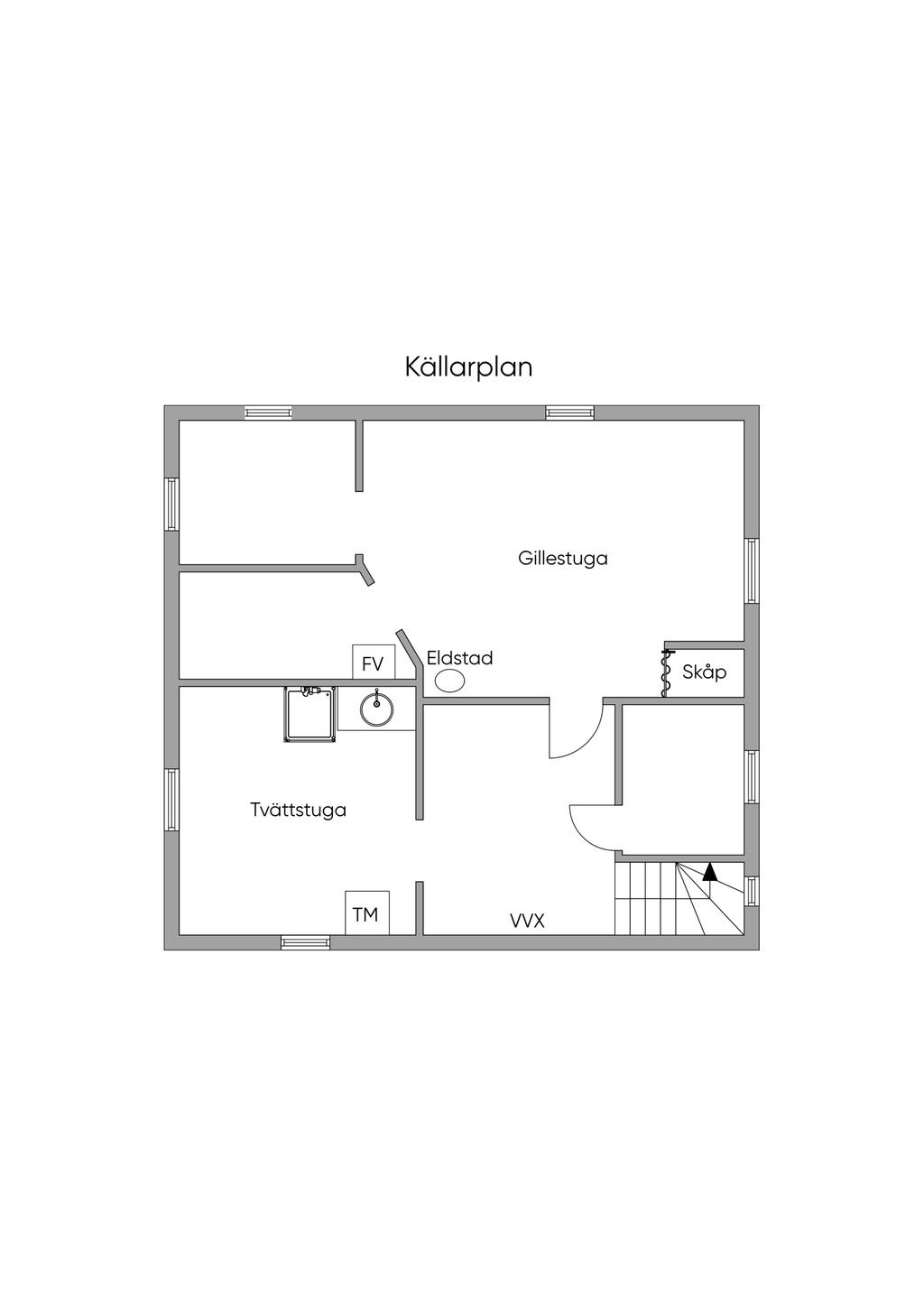Planlösning källarplan