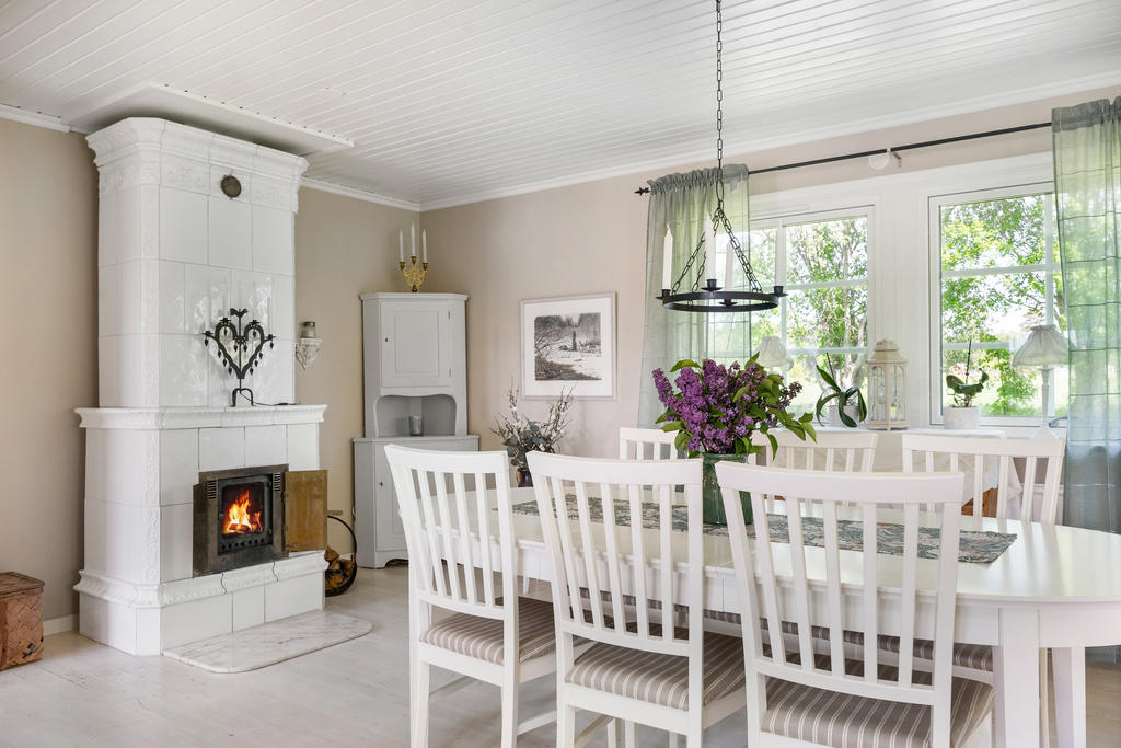 Matplats i vardagsrummet