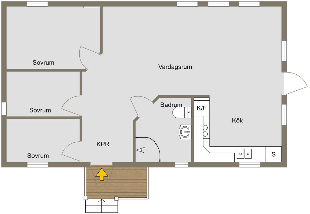 Ursprunglig planlösning