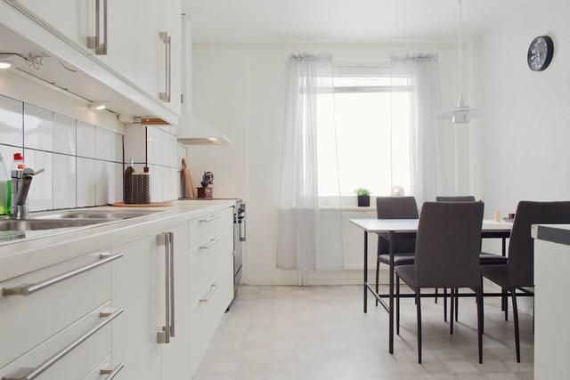 Ljust och trevligt kök som renoverats av tidigare innehavare