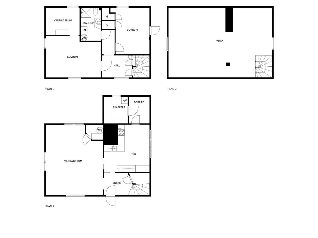 Planritningar Röda huset