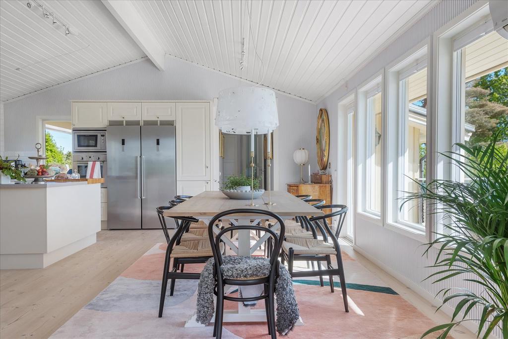 Matplats för många gäster 