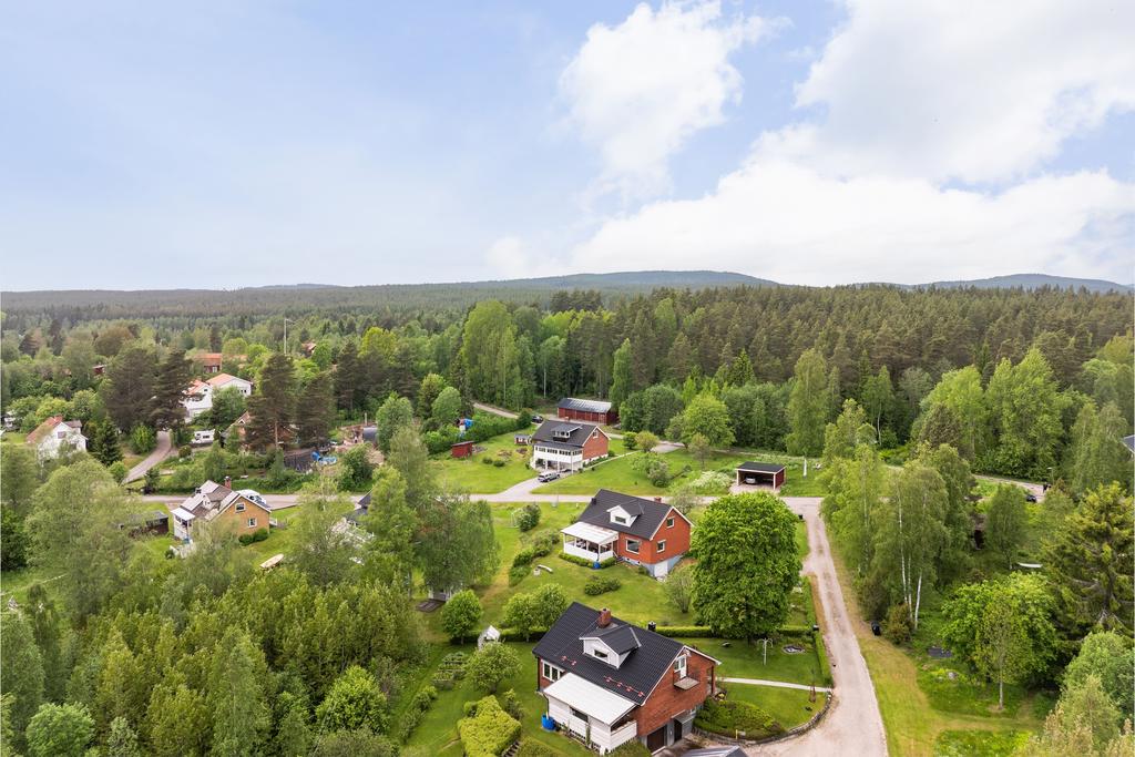 Vy över fastigheten och området