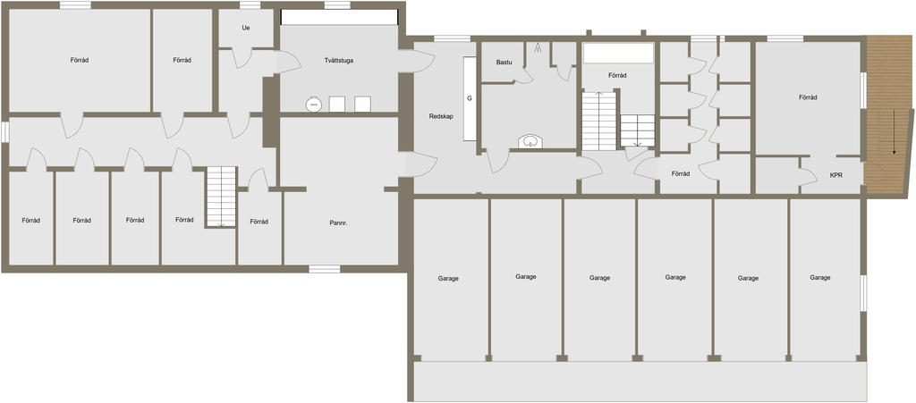 Planlösning, källarplan