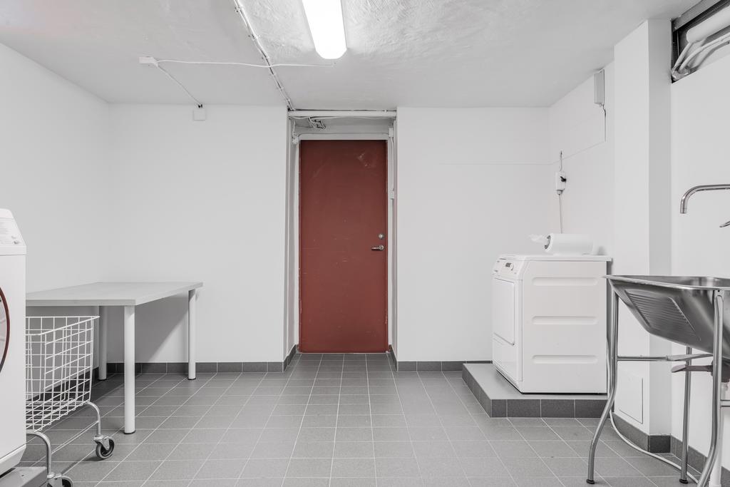Renoverad tvättstuga i källaren