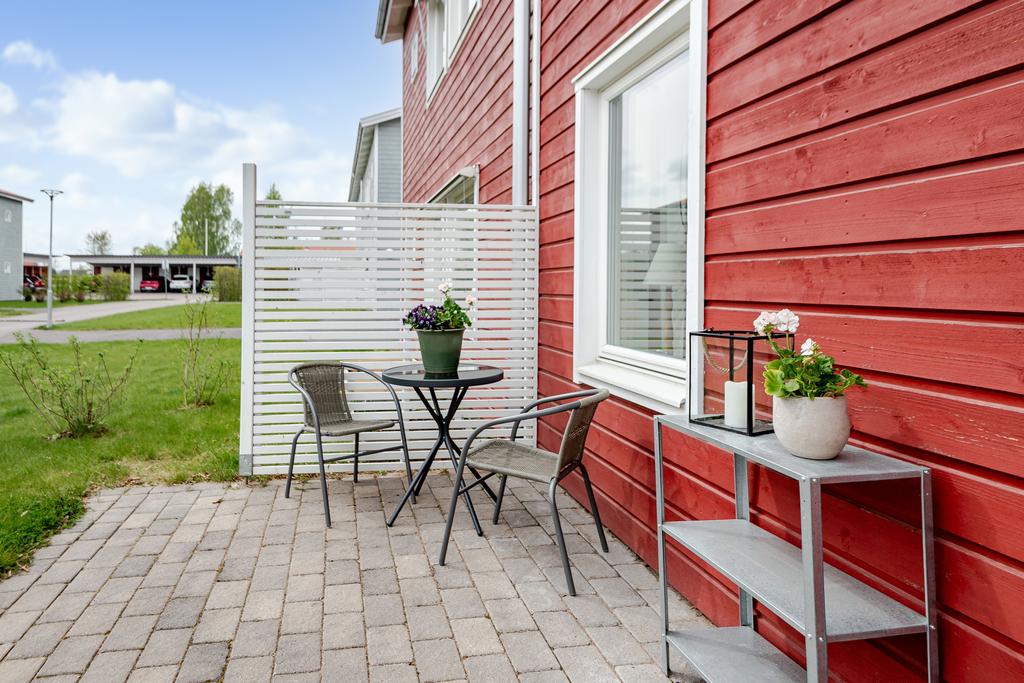 Terrassen på framsidan. 