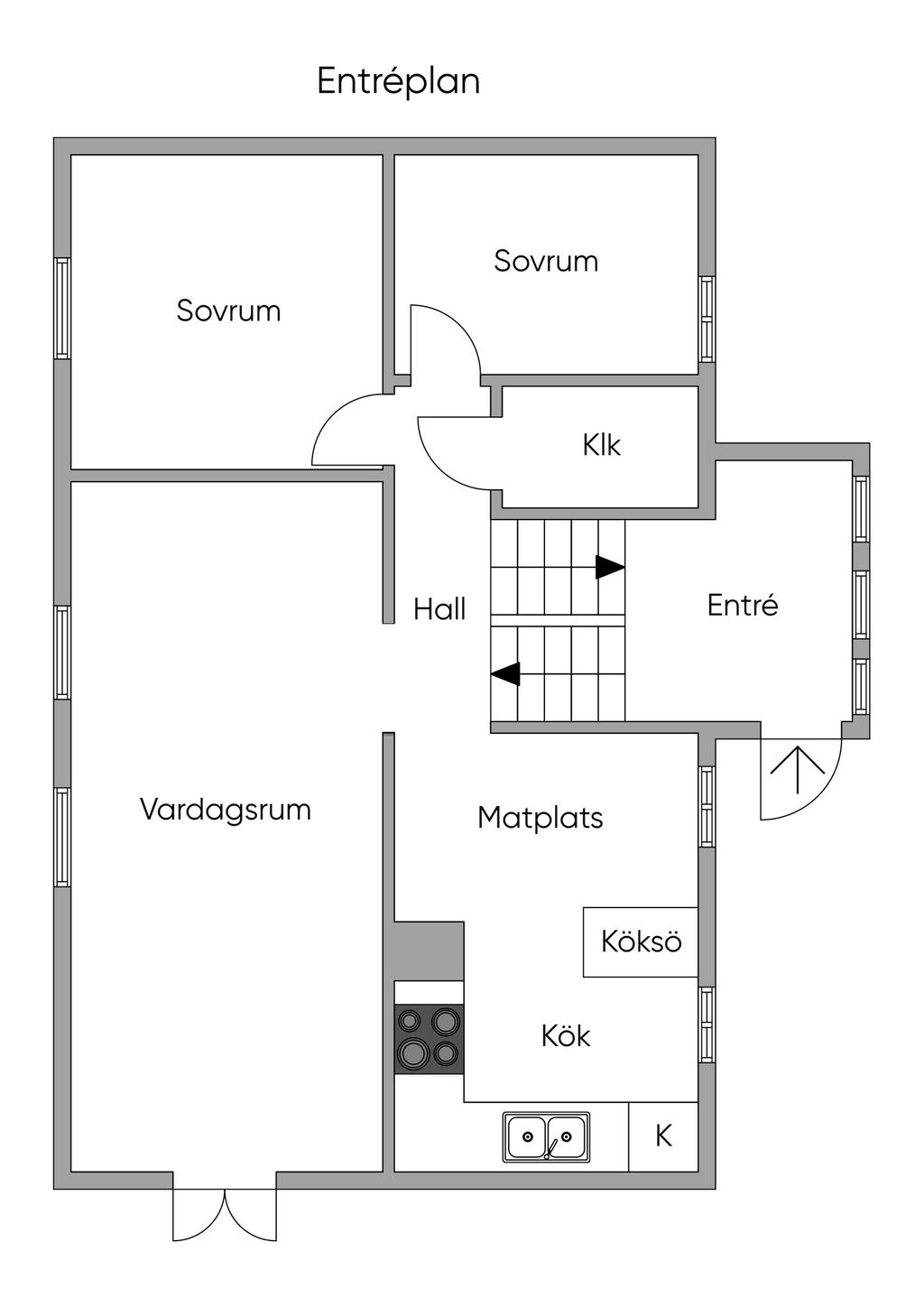 Planlösning Entréplan