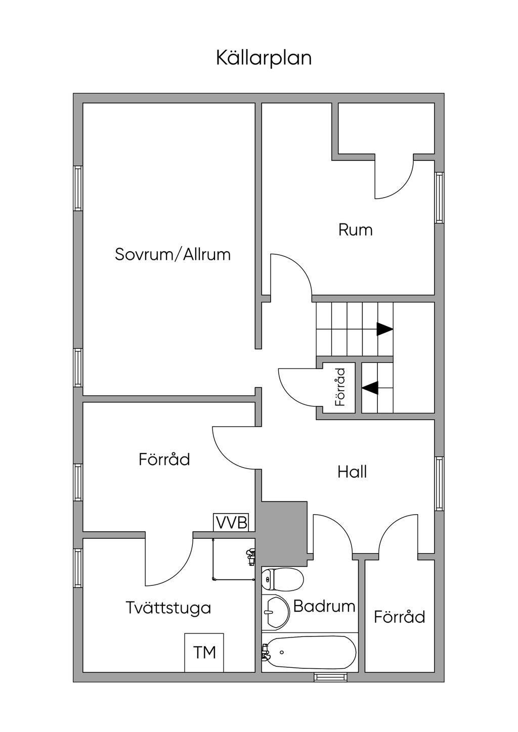 Planlösning Källarplan