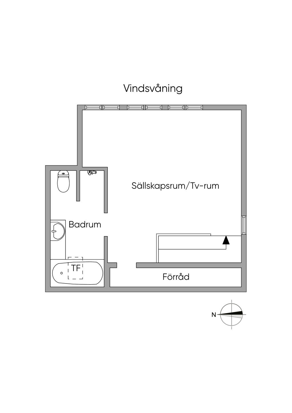 Planskiss, Vindsvåning 2D