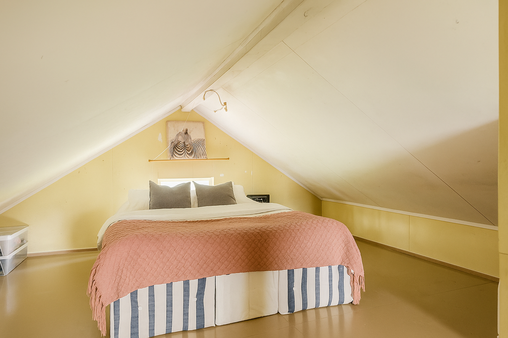 Sovrum på övervåningen.