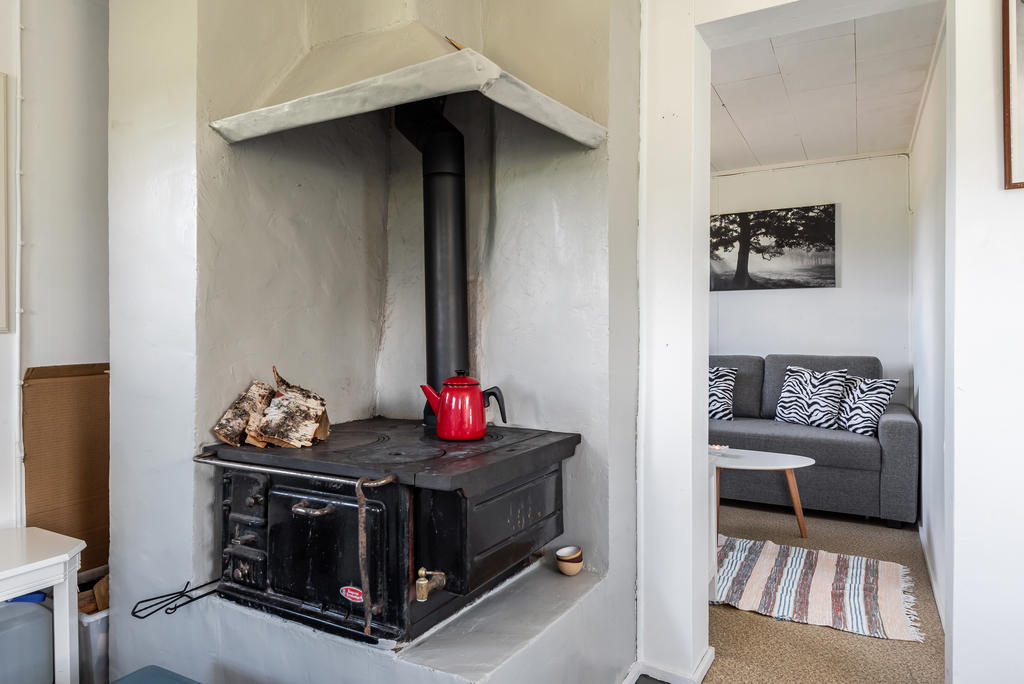 En vedspis gör det ännu mysigare här!