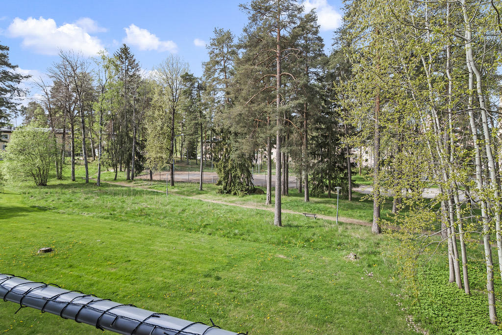Utsikt från balkongen, grönområde 
