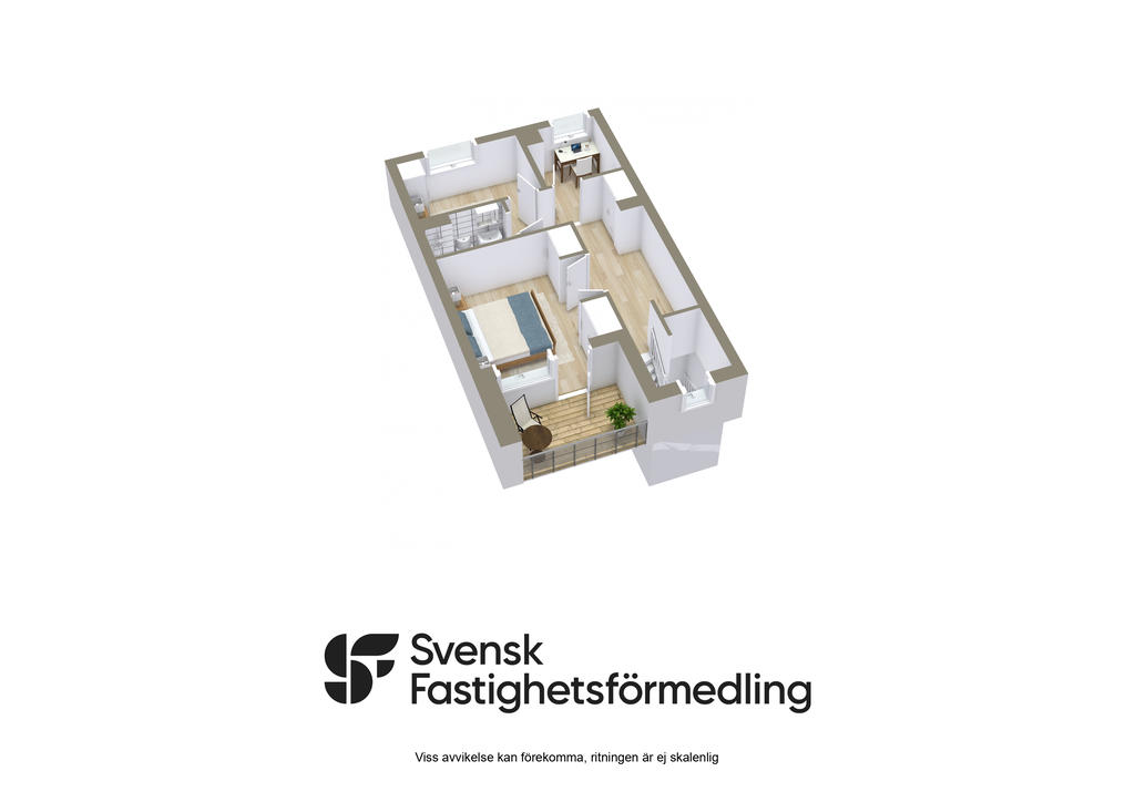 Översta våningsplanet 3D