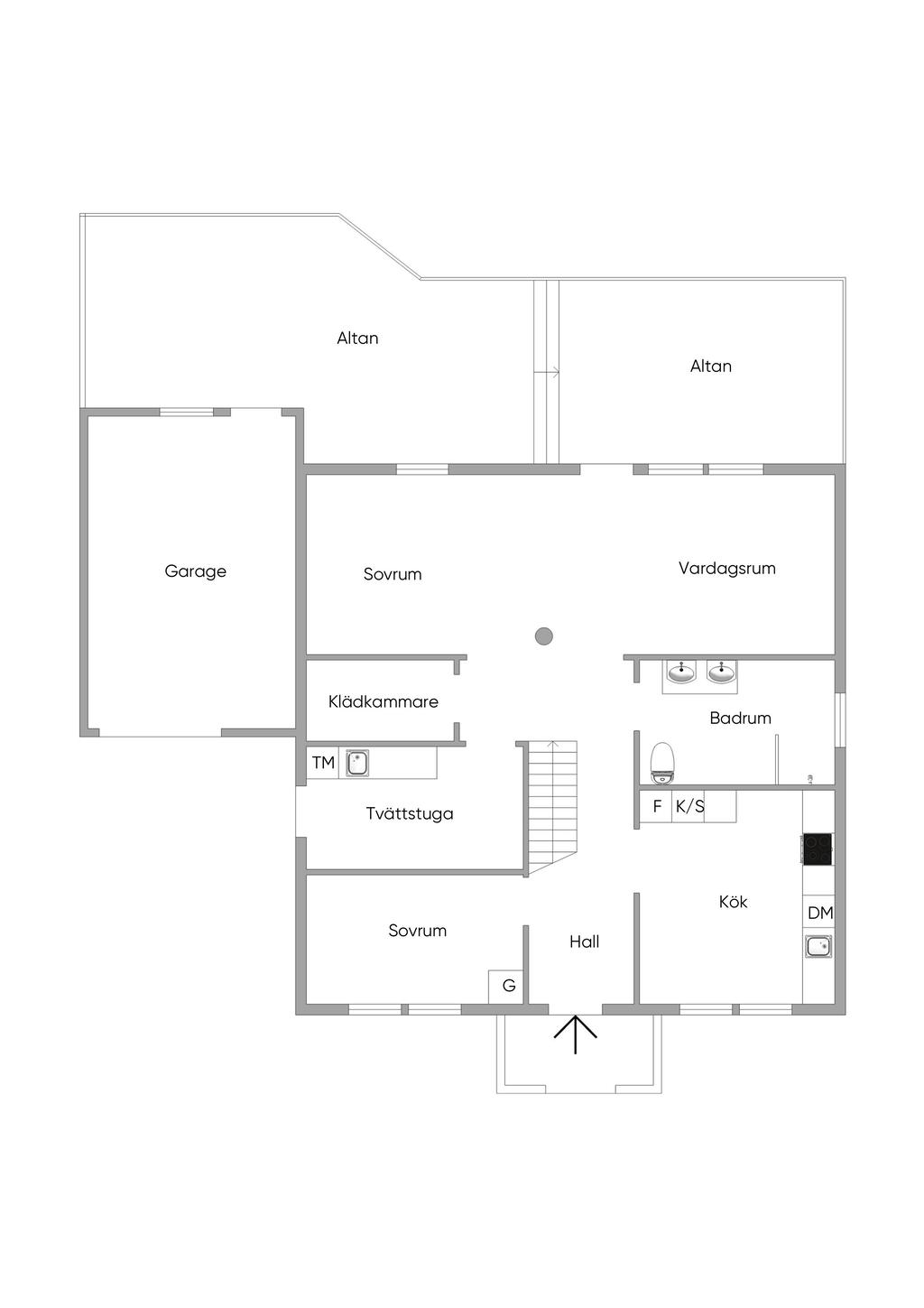 Planritning entréplan