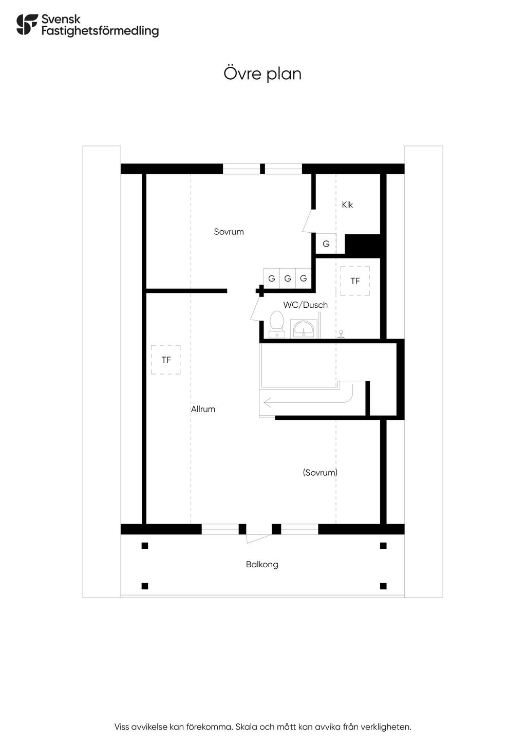Planlösning övre plan