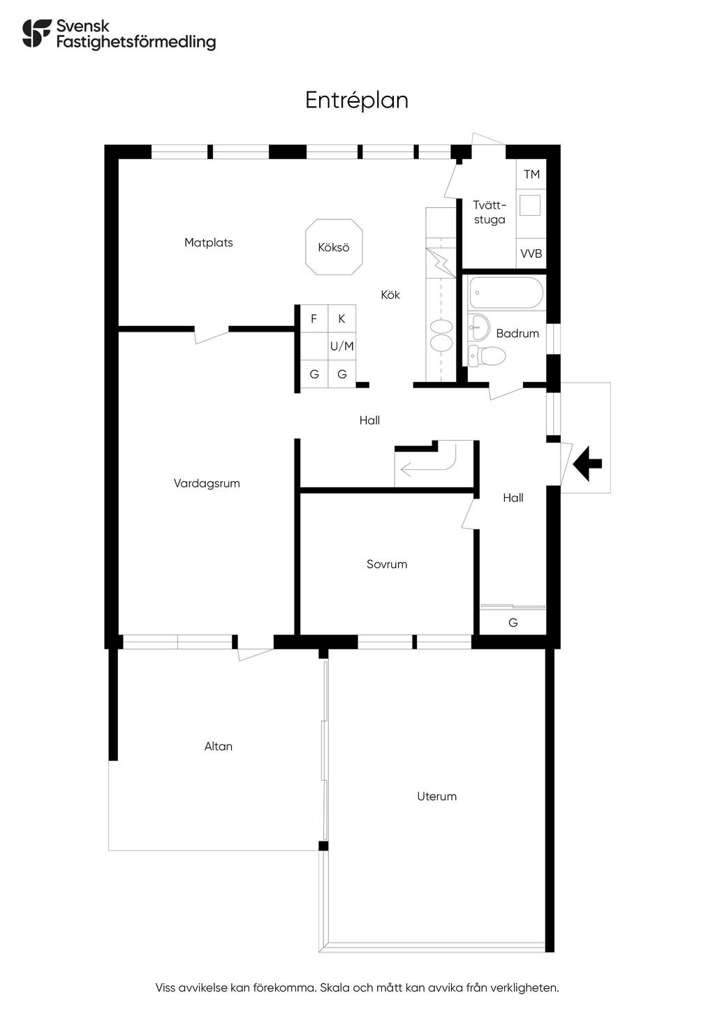 Planlösning entréplan