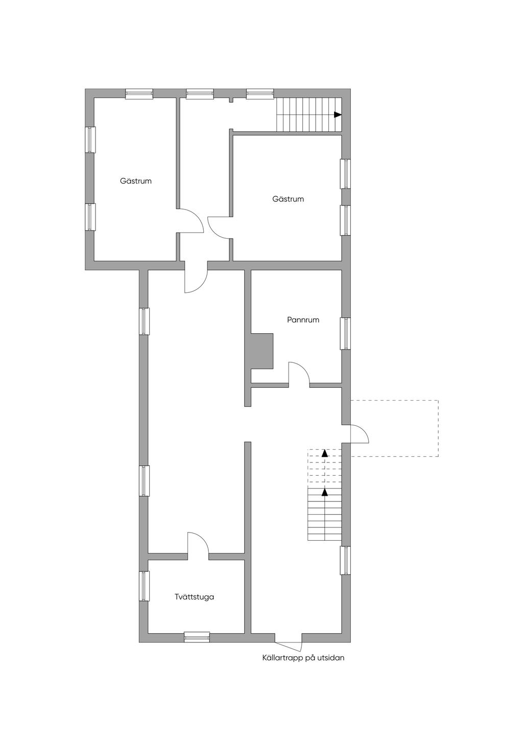 Planlösning källarplan