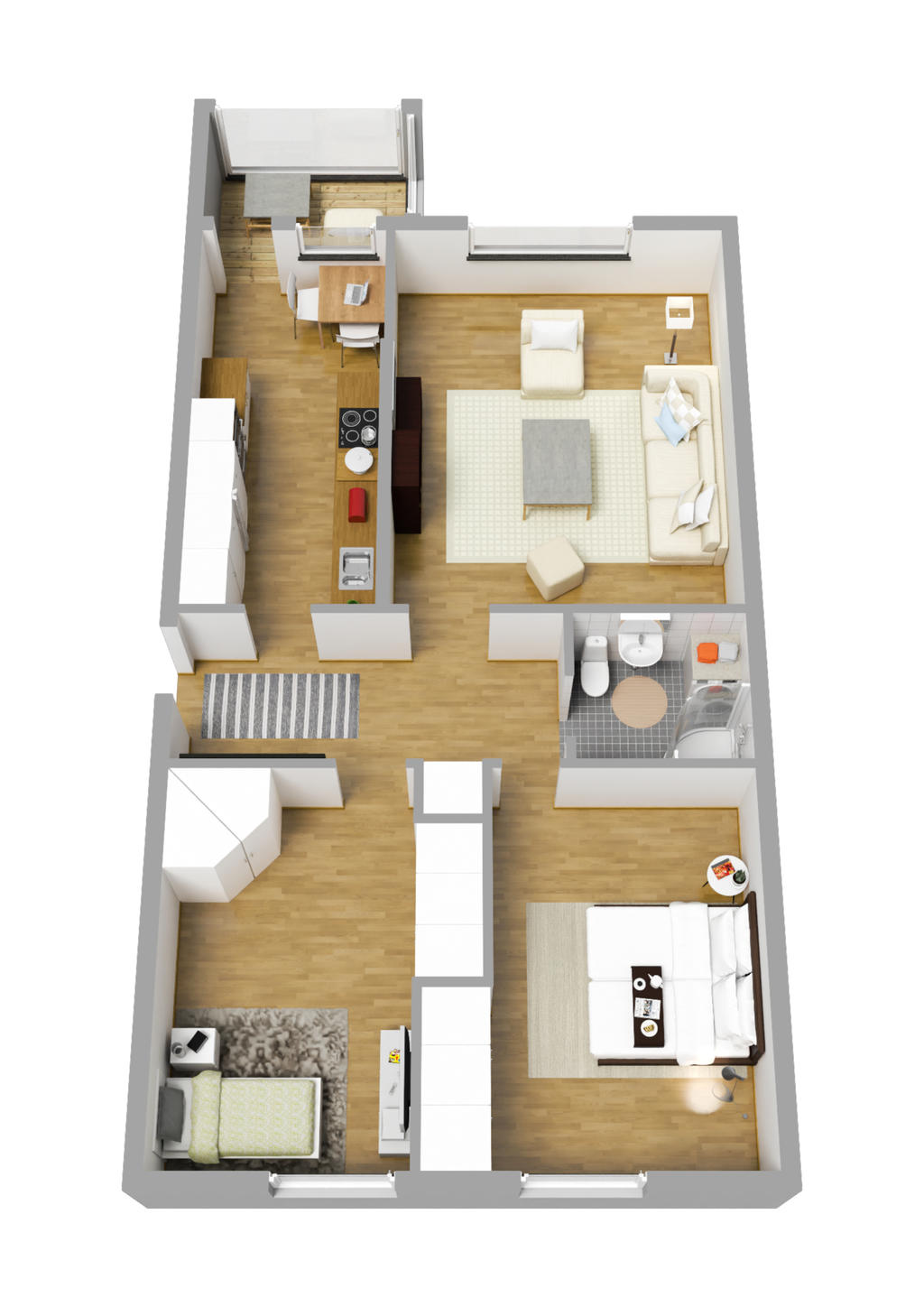 Planlösning 3D lgh. 111