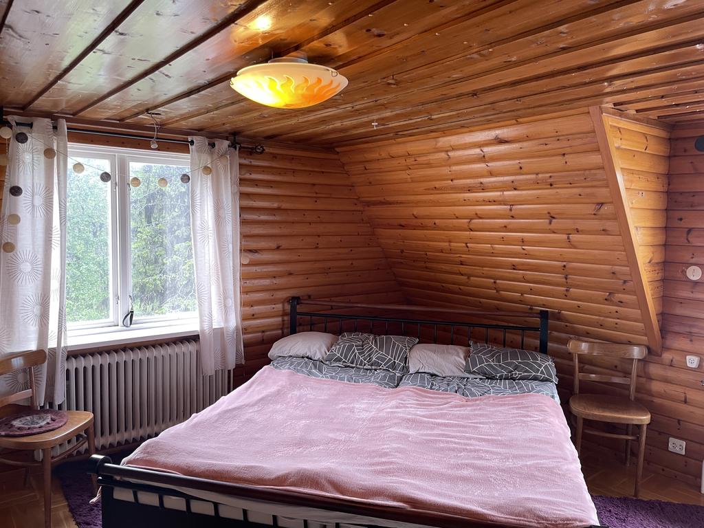 Sovrumsdel i allrum på övre plan