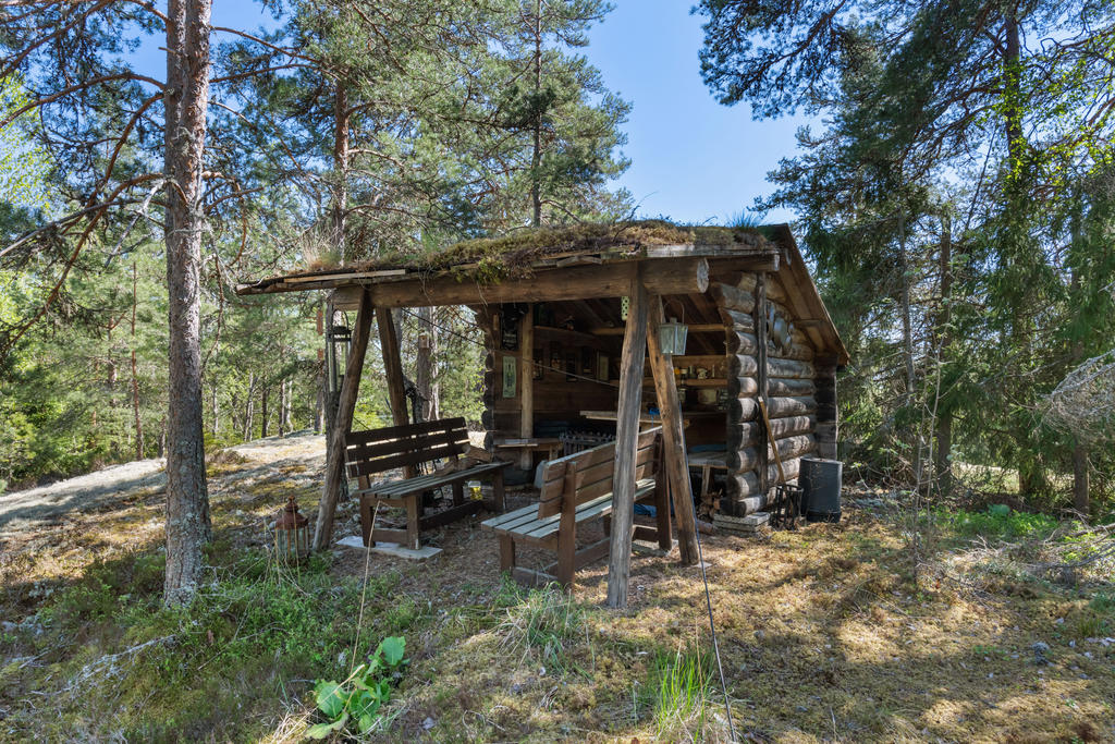 Mysig grillplats på höjden