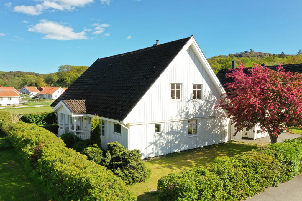 Fin häck runt trädgården.