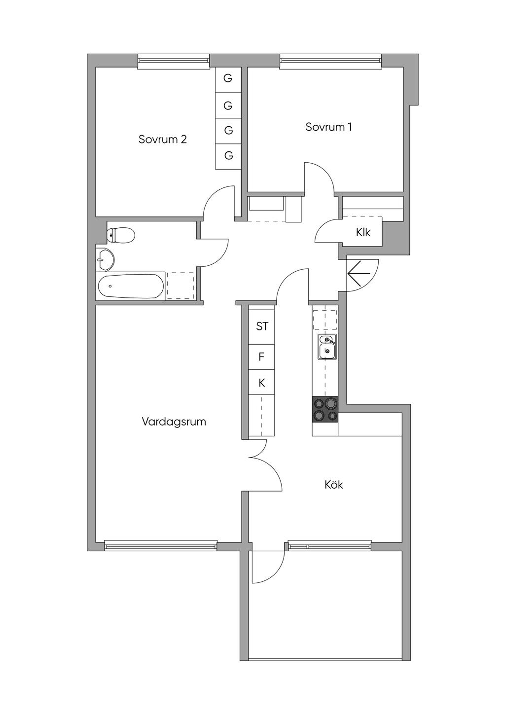 Planlösning 2D