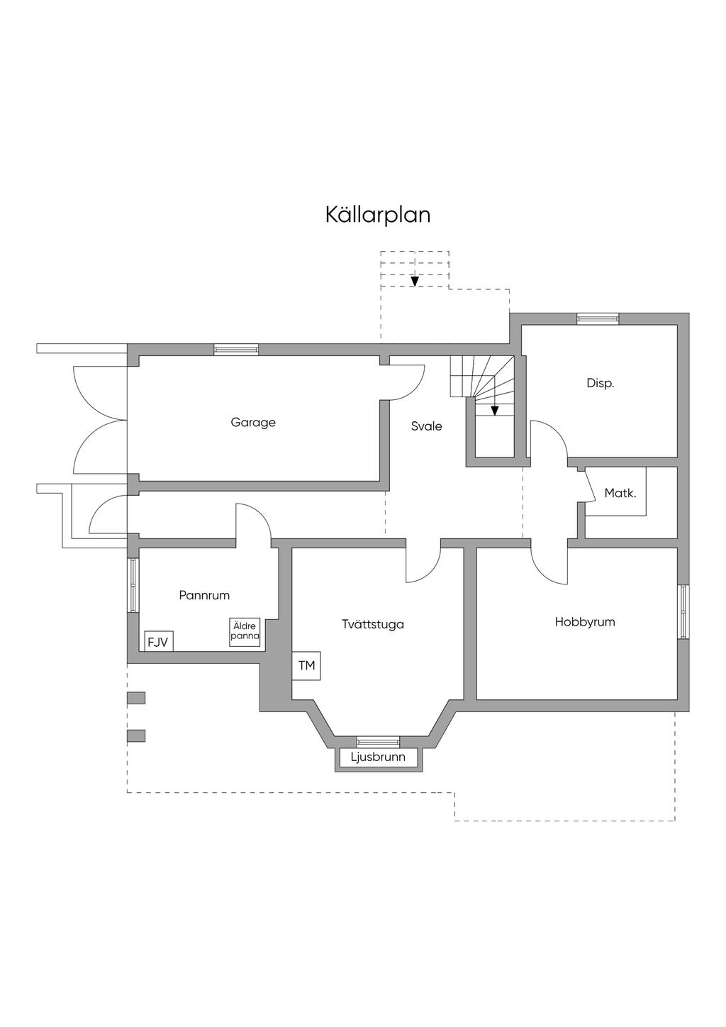 Planlösning källare