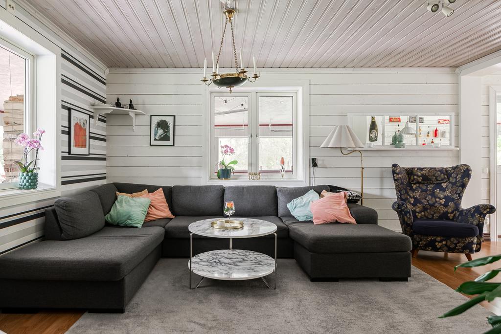Soffa i vardagsrummet