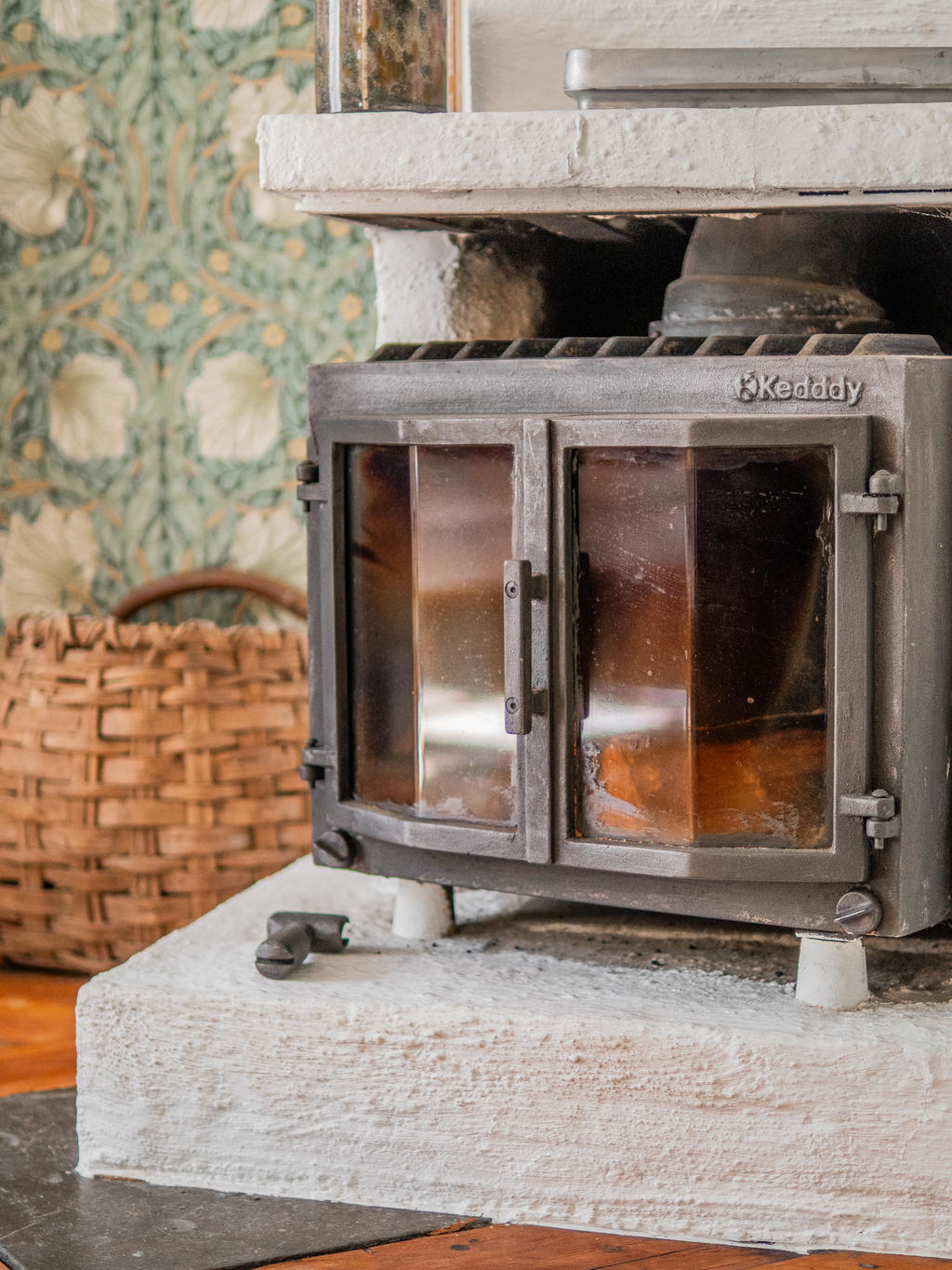 Kamin i vardagsrum