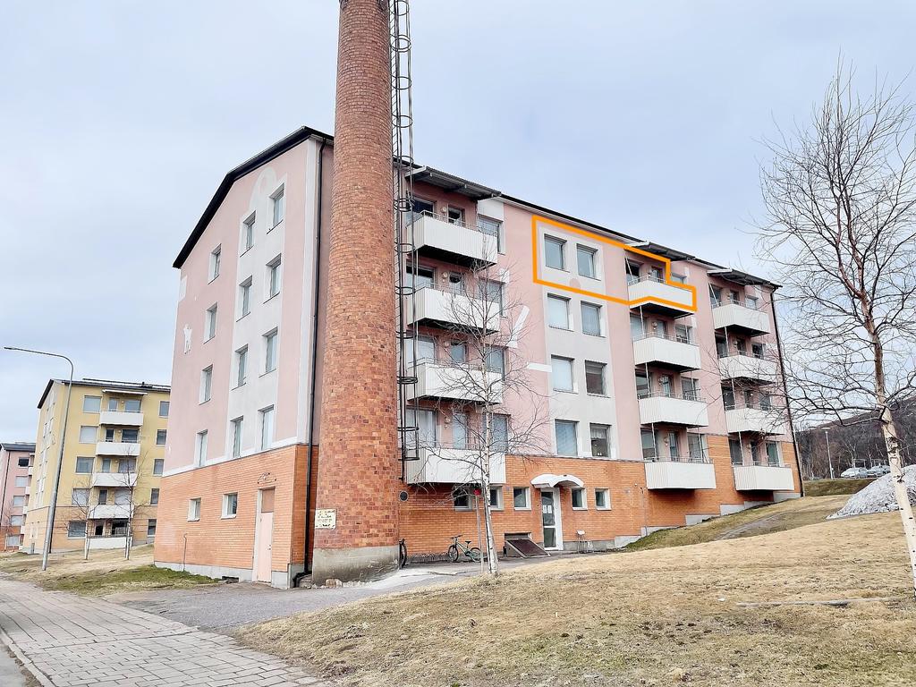Porfyrvägen 8, lägenheten är markerad
