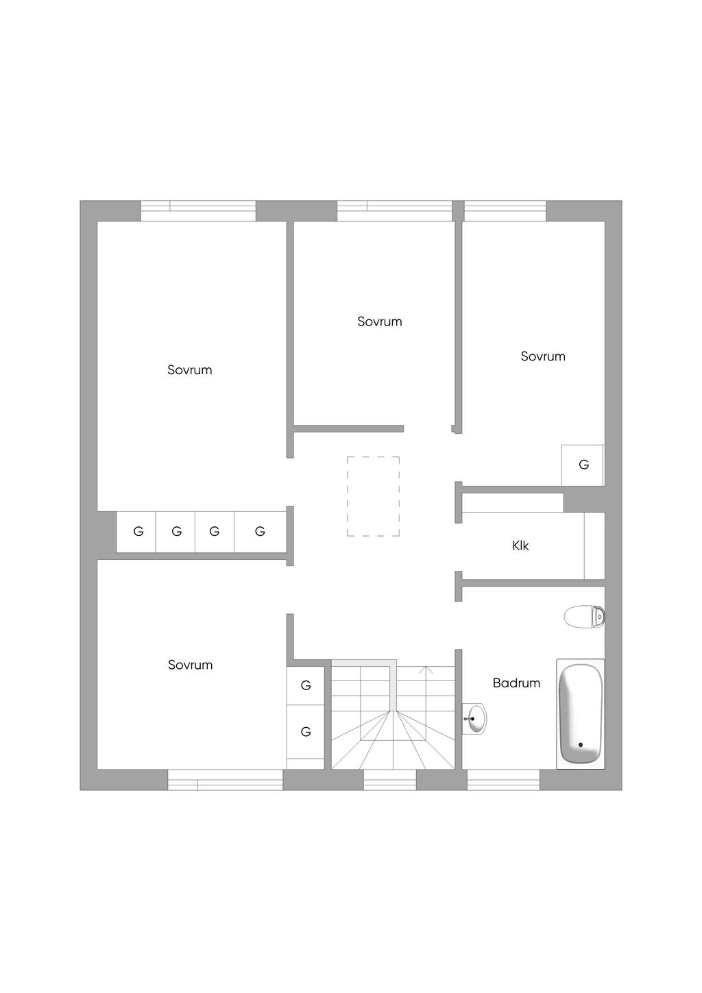 Alternativ planlösning (andra våningen) 