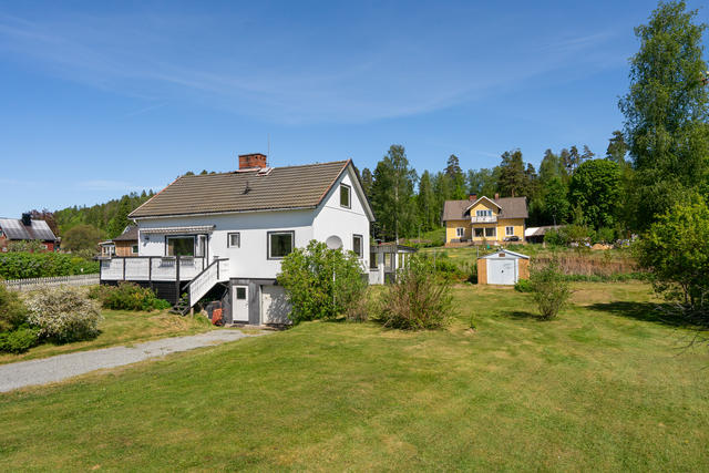 Garage i huset.