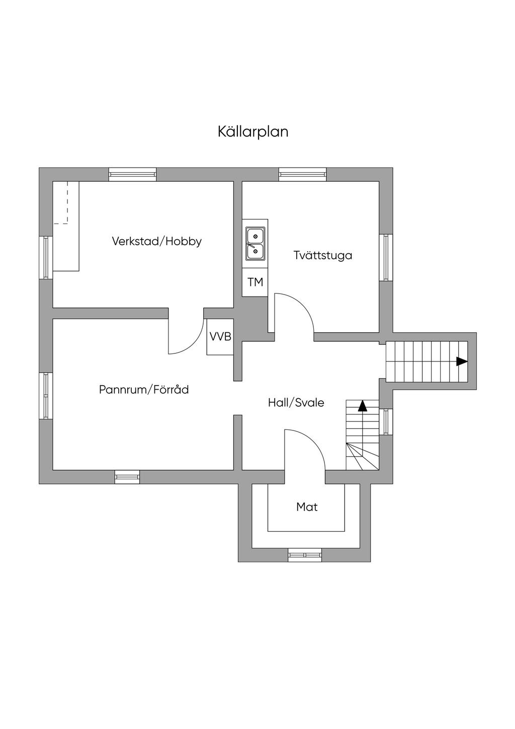 Källare, skiss
