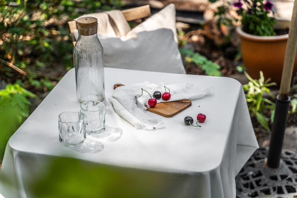 Stensatt uteplats, detaljbild 
