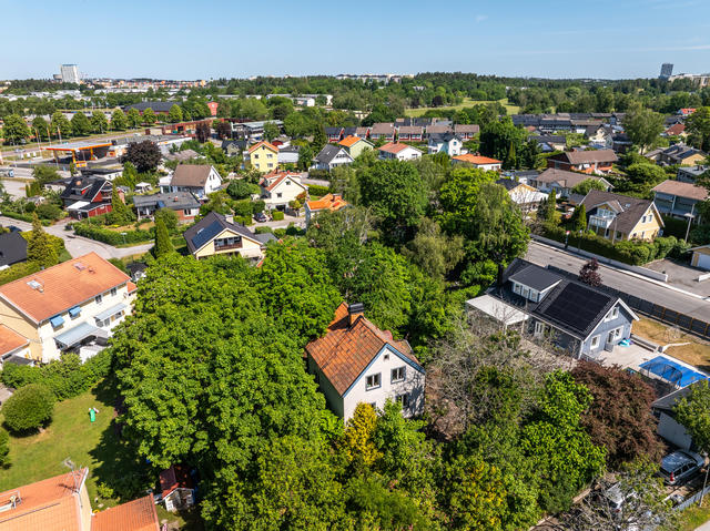Drönarbild från SV