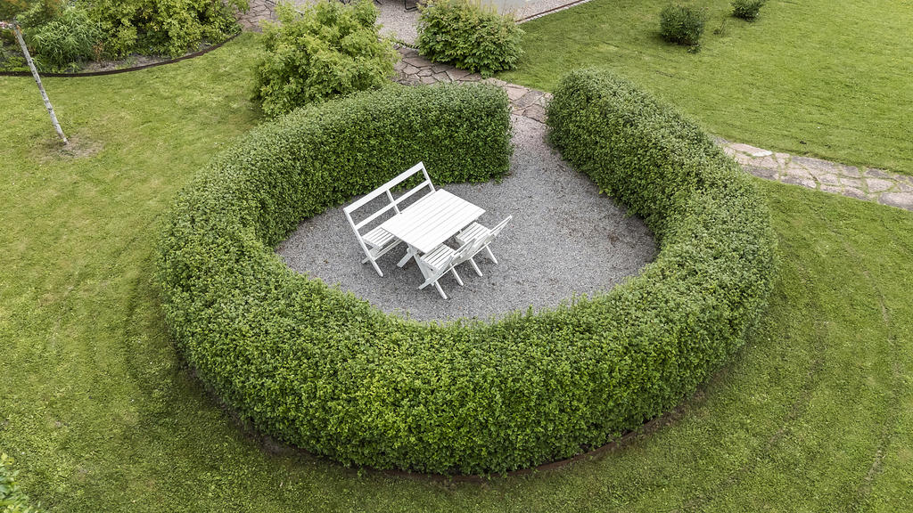 Berså med plats för avkoppling 