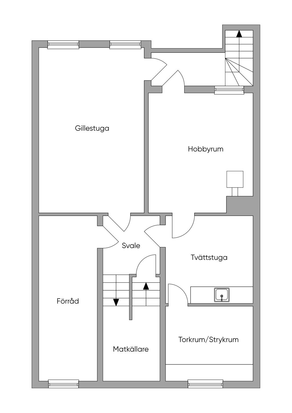Planlösning källarplan