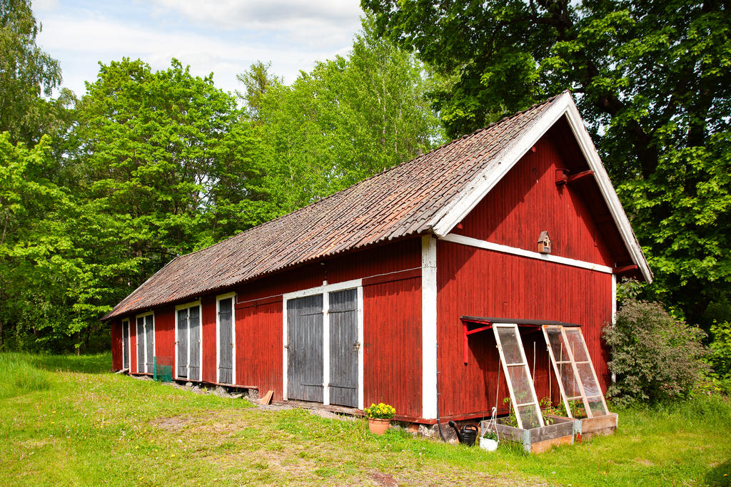 Förrådsbodar för Allévägen 15