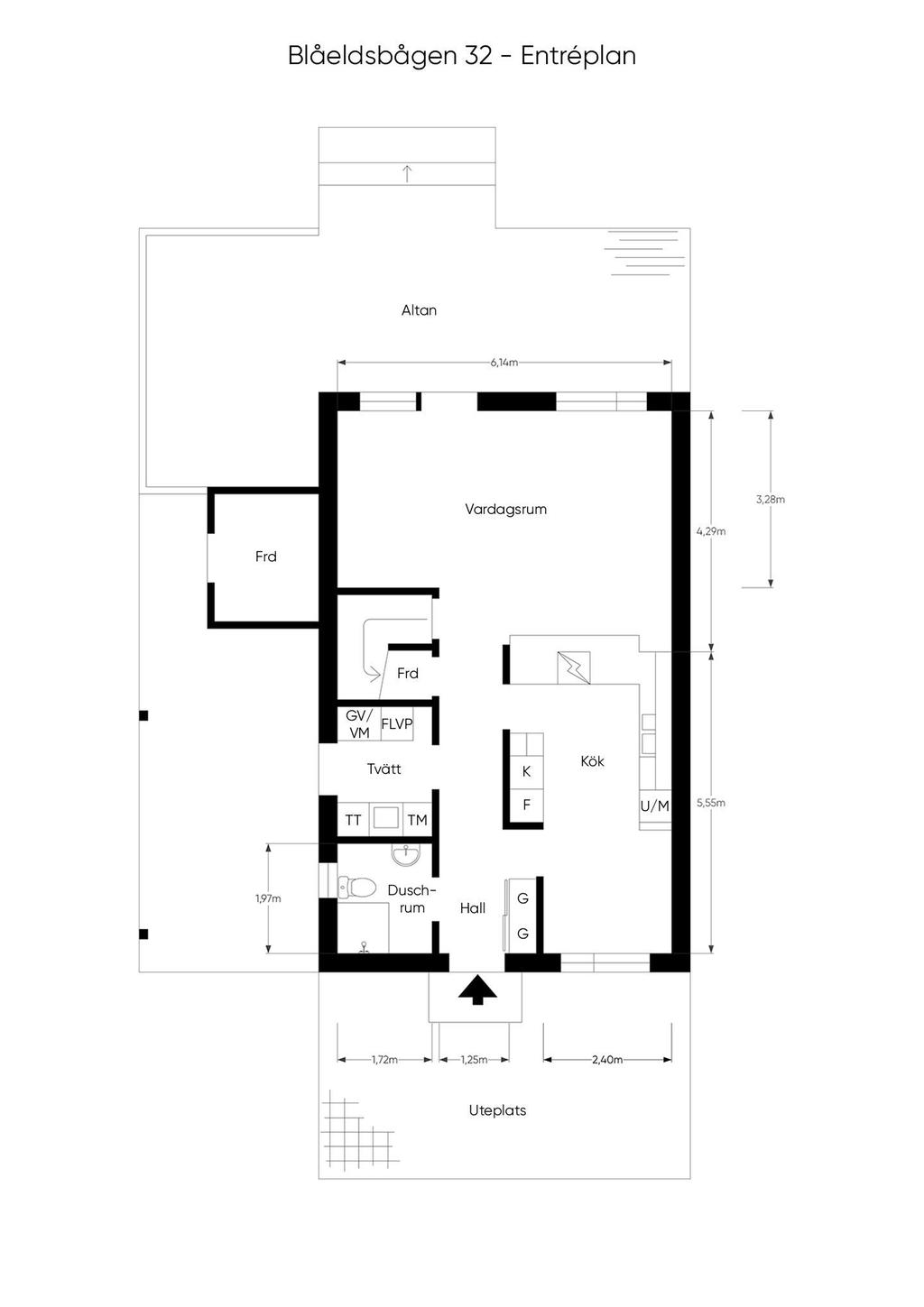 Planritning entréplan
