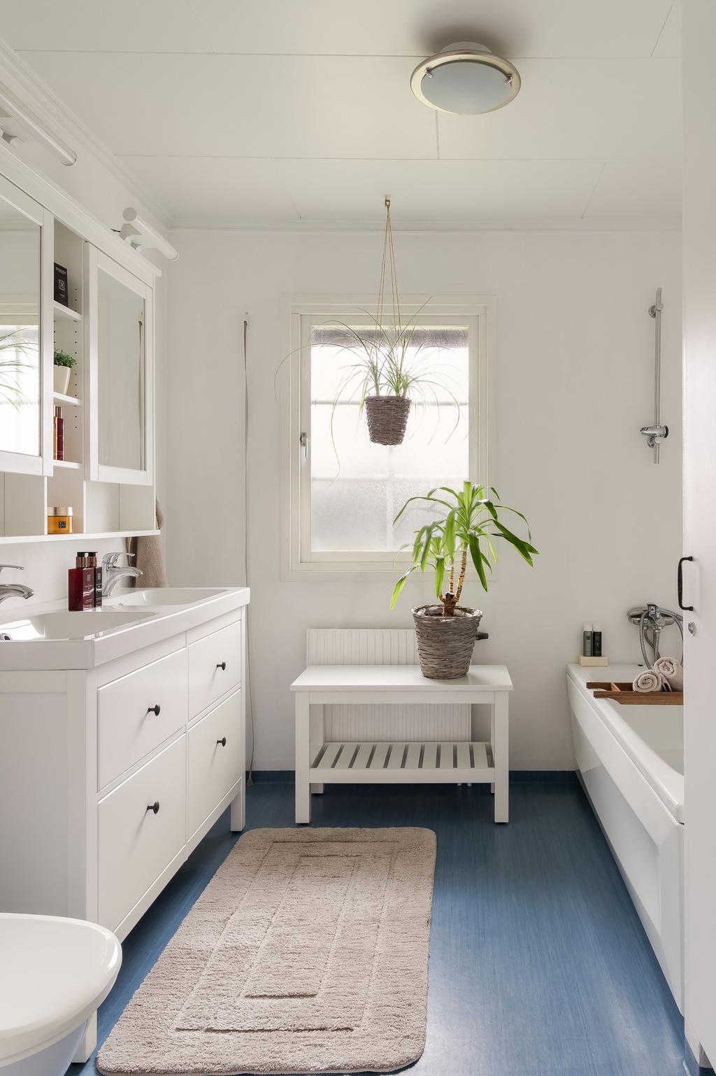 Fint ljusinsläpp i badrummet