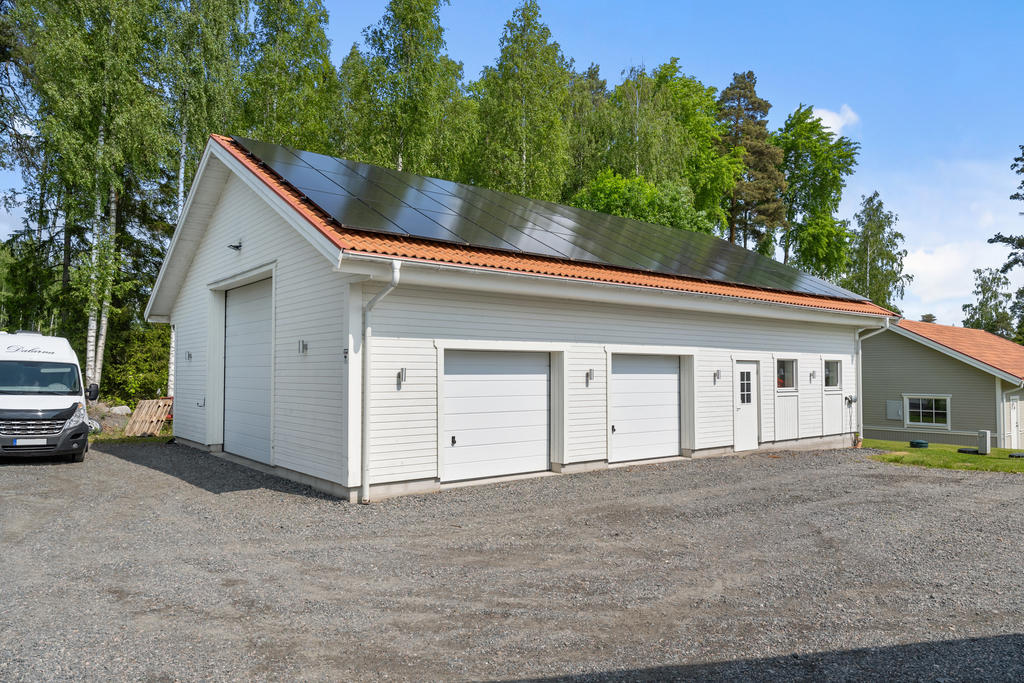 Solceller på garaget